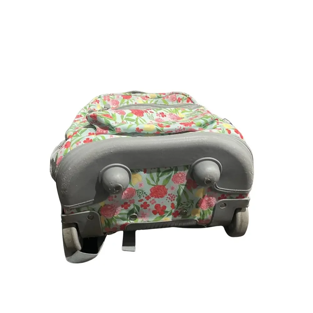 J World Sundance Laptop Rolling Backpack Floral School Work Travel Vacation